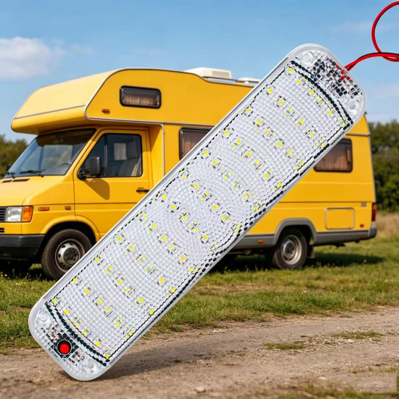 Outdoor Camping Trailer - 72LED Car Interior Light 12-80V Fixed