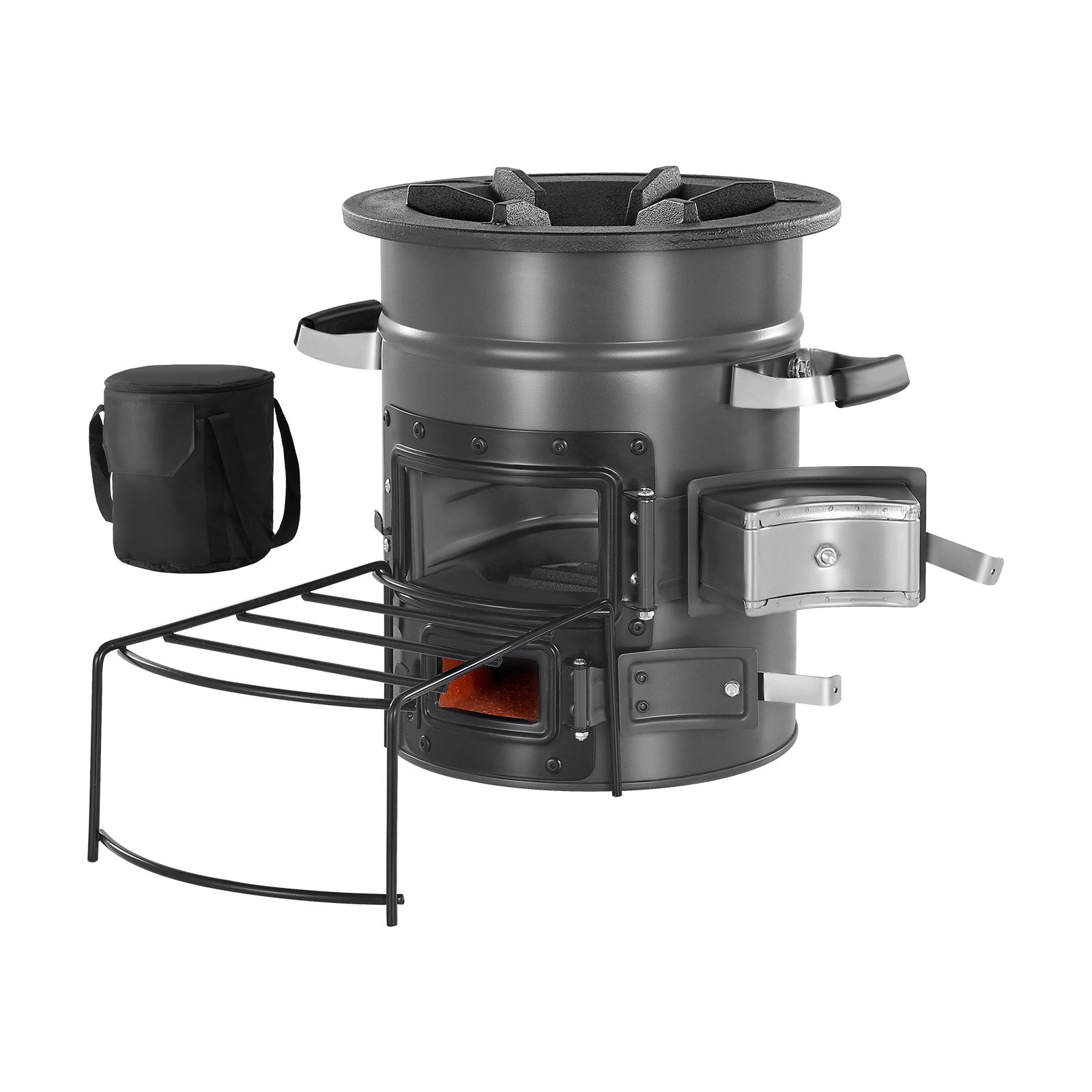 Outdoor Camping Wood Burning Stove - Camping Rocket Stove, Wood Burning Portable