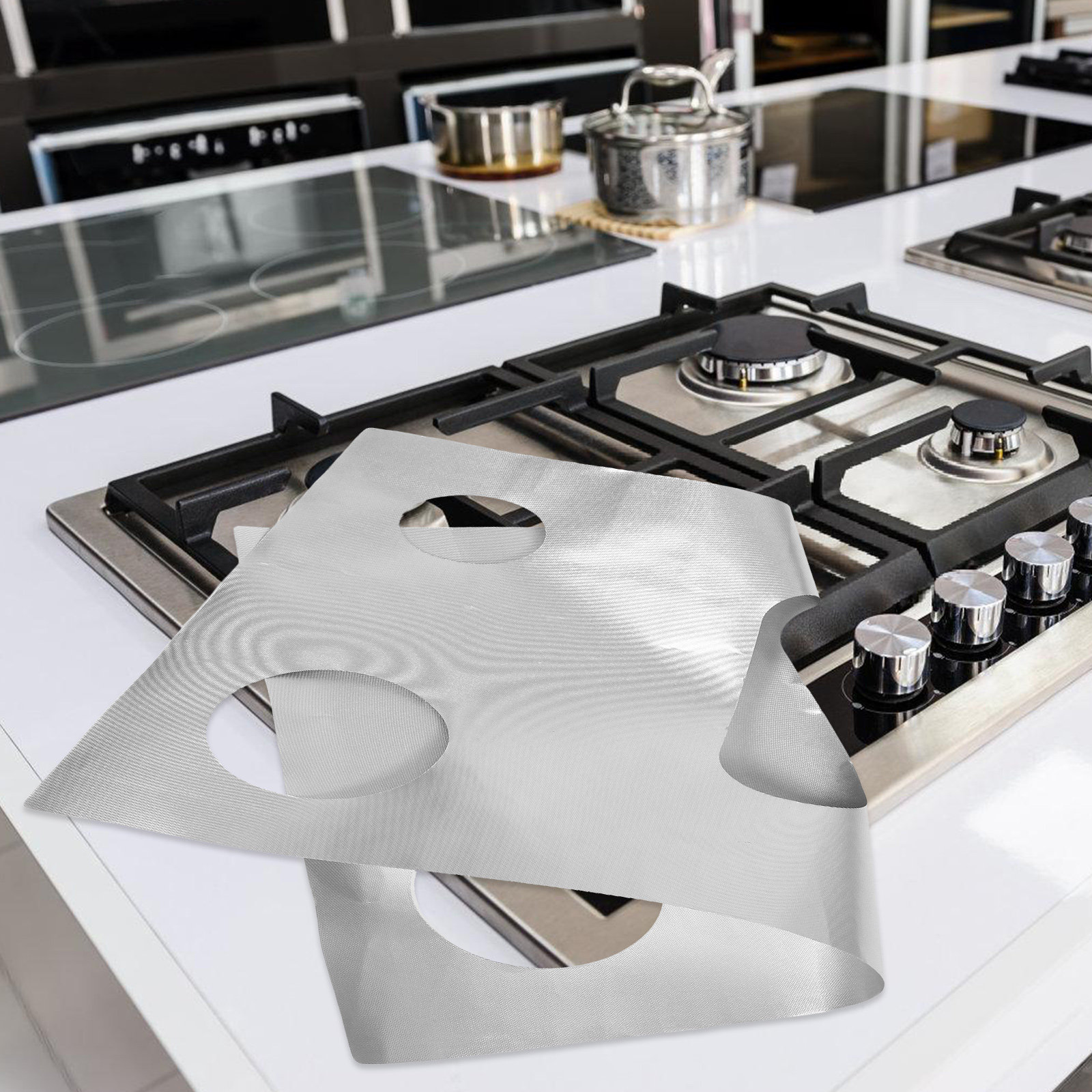 Outdoor Camping Kitchen - Gas Stove Burner Protector Heat Resistant