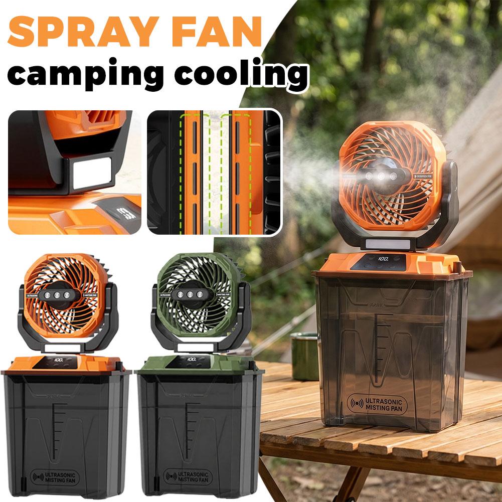 Outdoor Camping Ventilator - New Outdoor Misting Fan Camping Cooling
