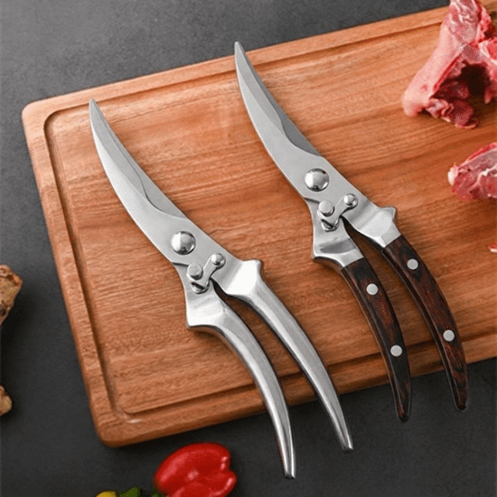 Outdoor Camping Kitchen - Stainless Steel Kitchen Scissors Sharp Ergonomic