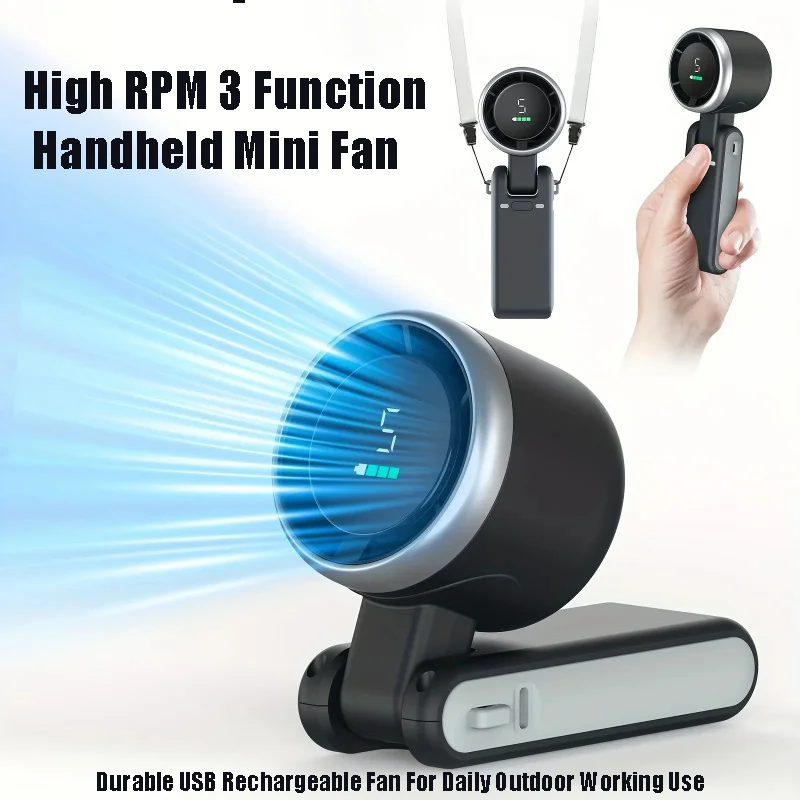 Outdoor Camping Ventilator - 5 Speed Levels Mini Fan 3