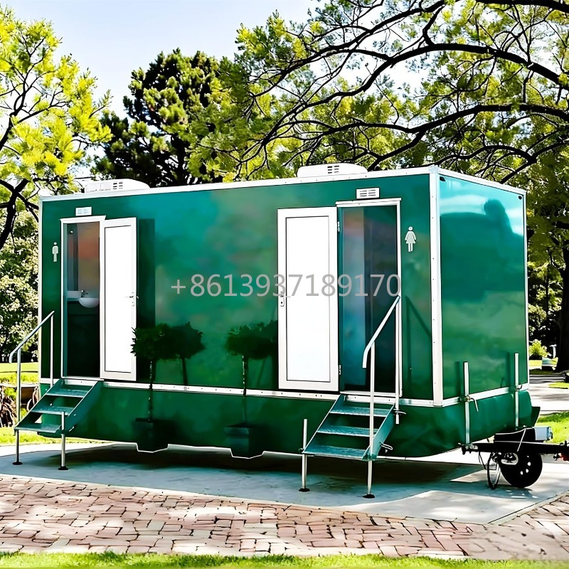 Mobile Toilet Trailer with Bas - Outdoor Camping Trailer review and price