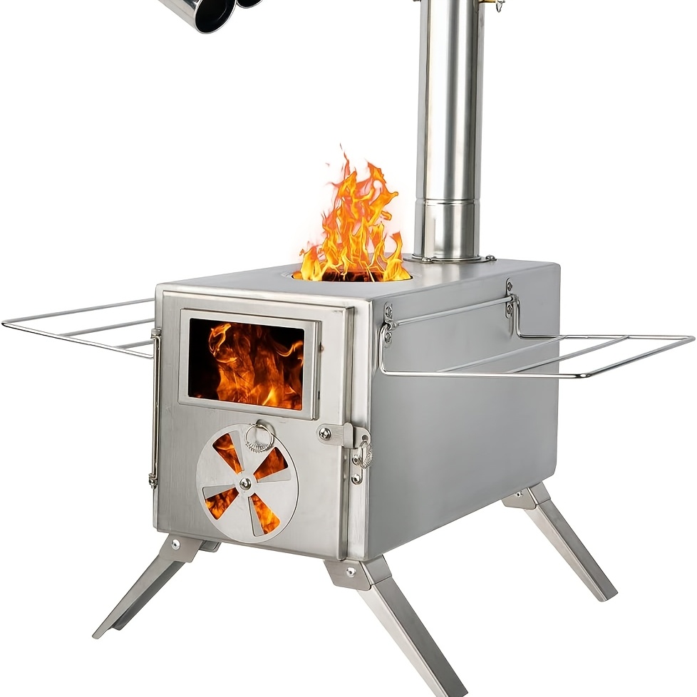 Camping wood stove stainless s - Outdoor Camping Wood Burning Stove review and price