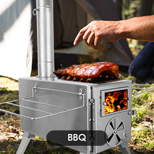 Camping wood stove stainless s - Outdoor Camping Wood Burning Stove review and price