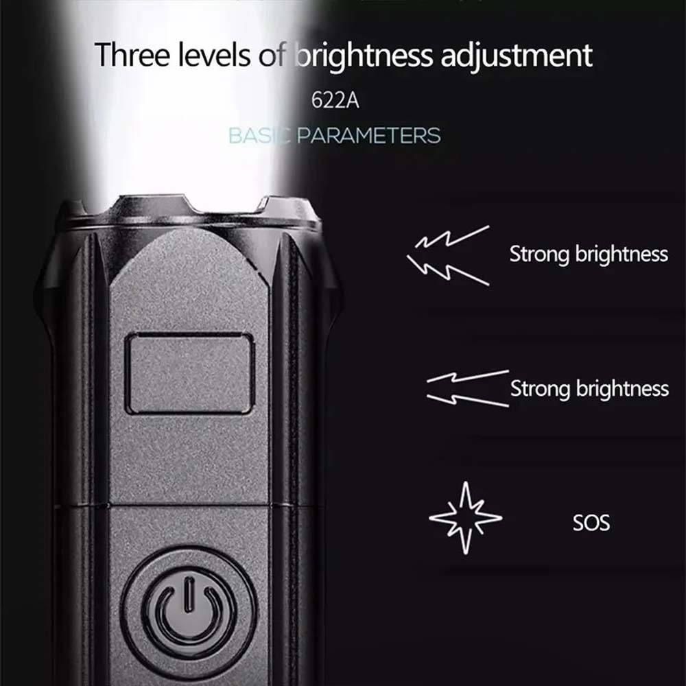 Mini Flashlight Zoomable Focus - Outdoor Camping Zone review and price