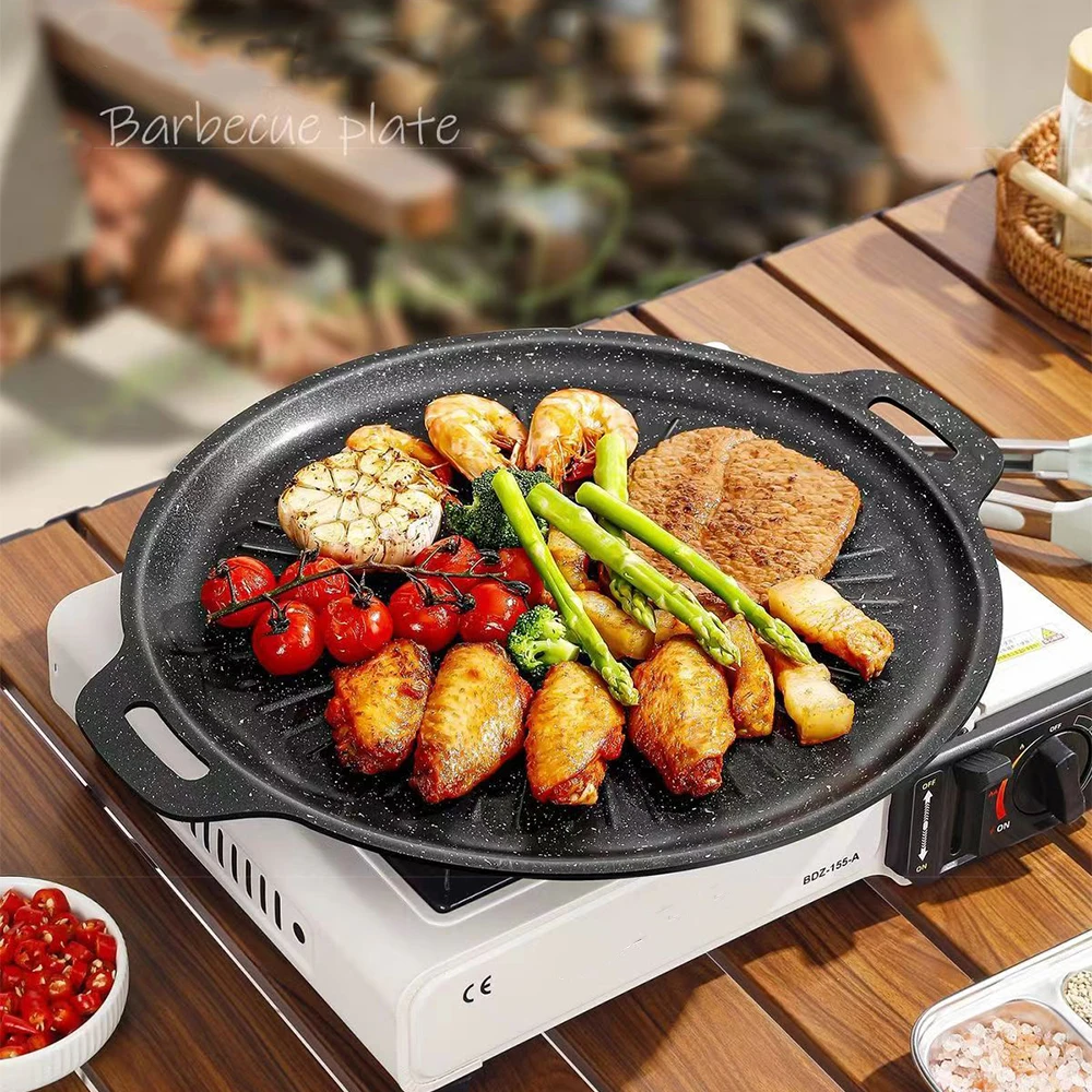 34CM Outdoor BBQ Grill Pan Non - Outdoor Camping Kitchen review and price