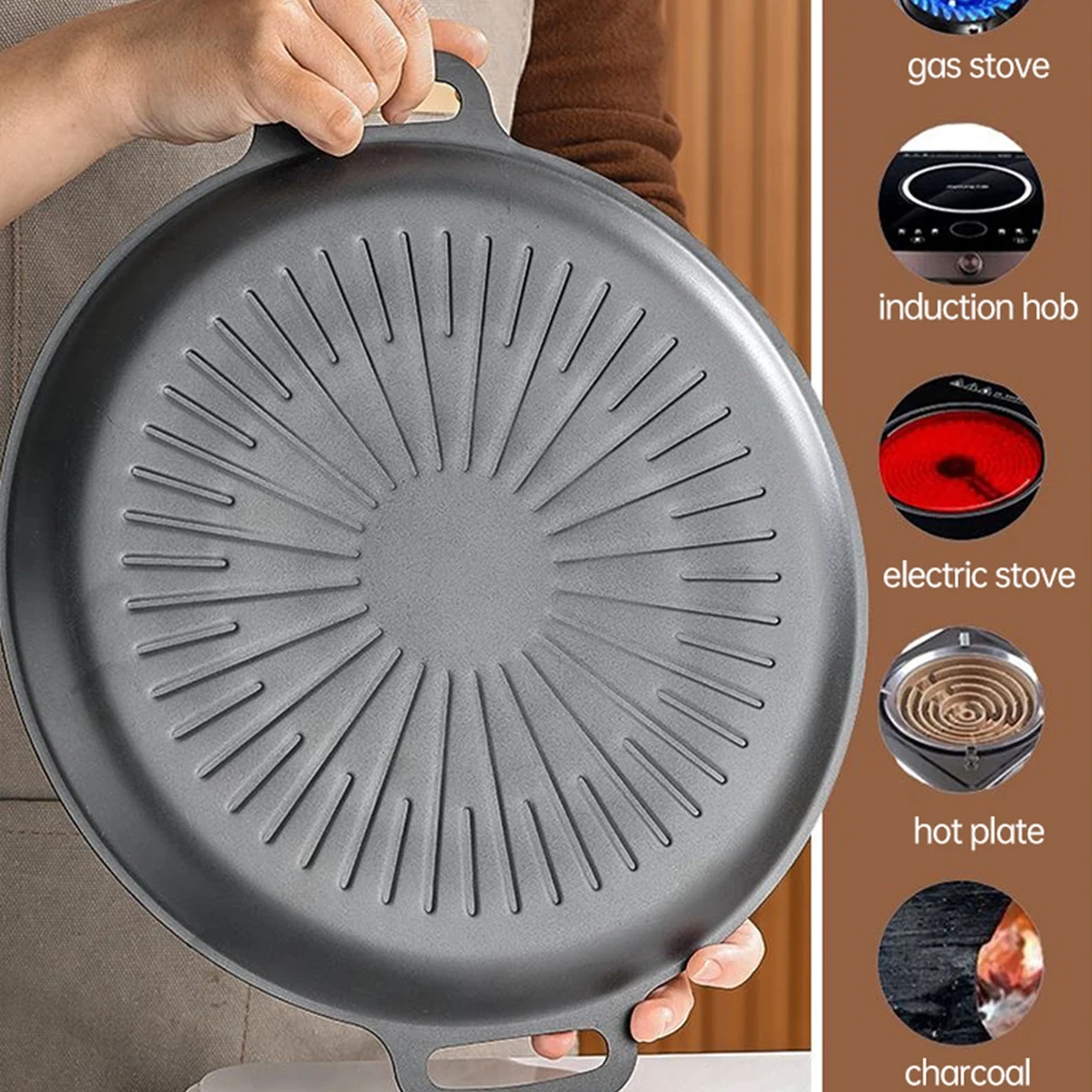 34CM Outdoor BBQ Grill Pan Non - Outdoor Camping Kitchen review and price