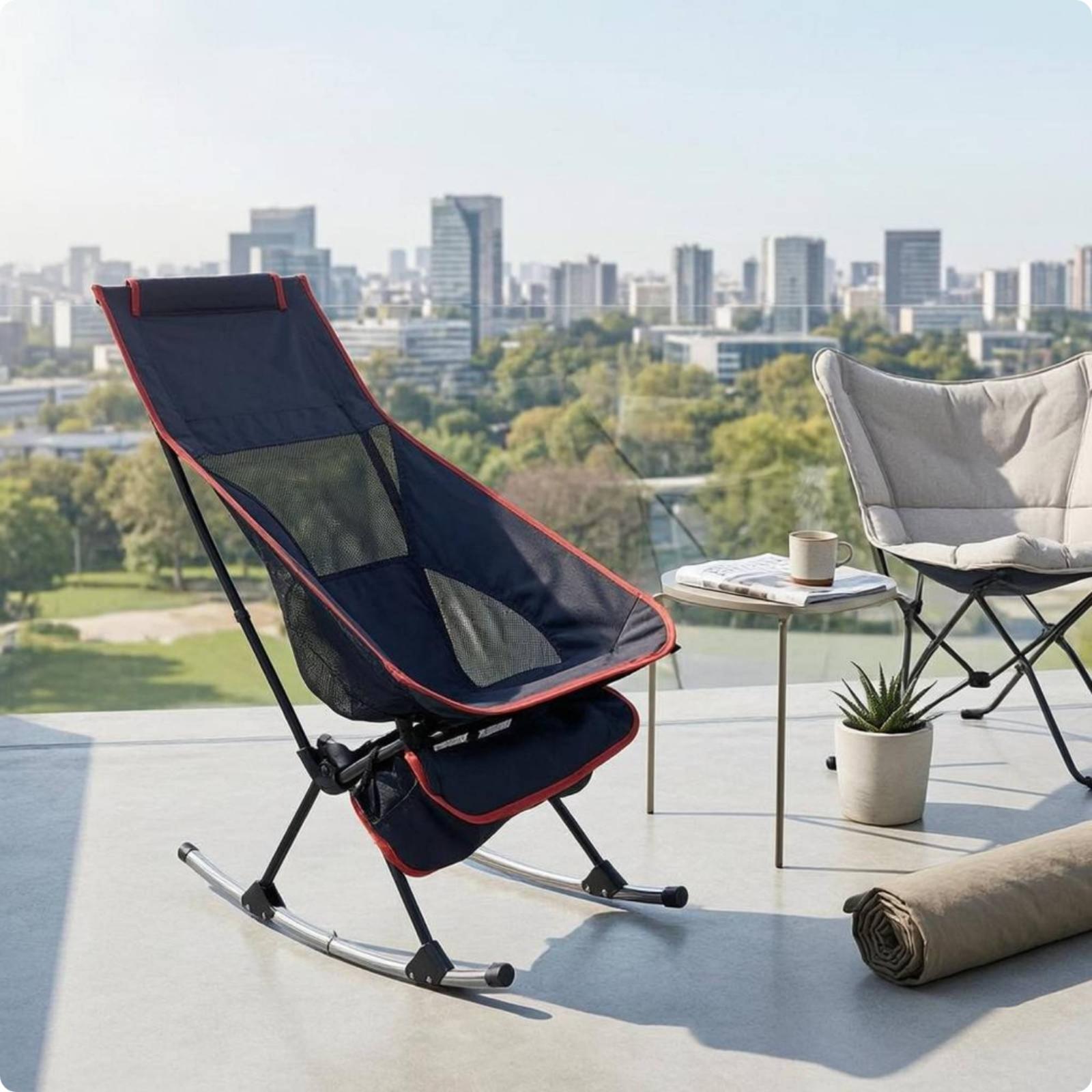Foldable Outdoor Rocking Chair - Outdoor Camping Rocking Chair review and price