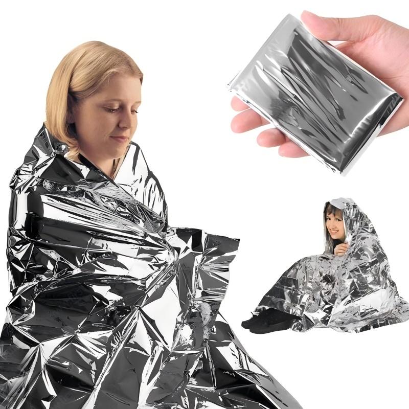 4 pcs Emergency Blanket Outdoo - First Aid Kit Camping review and price