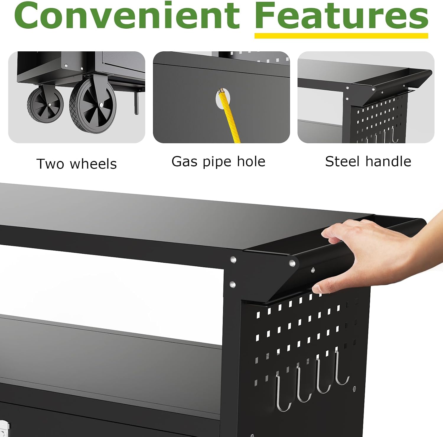 Outdoor Grill Cart Table With  - Outdoor Camping Kitchen review and price
