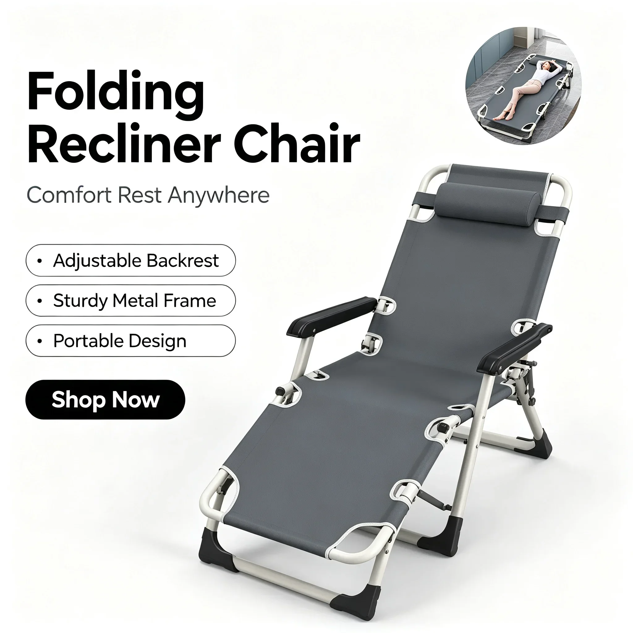 Office Lunch Nap Folding Loung - Outdoor Camping Recliner review and price
