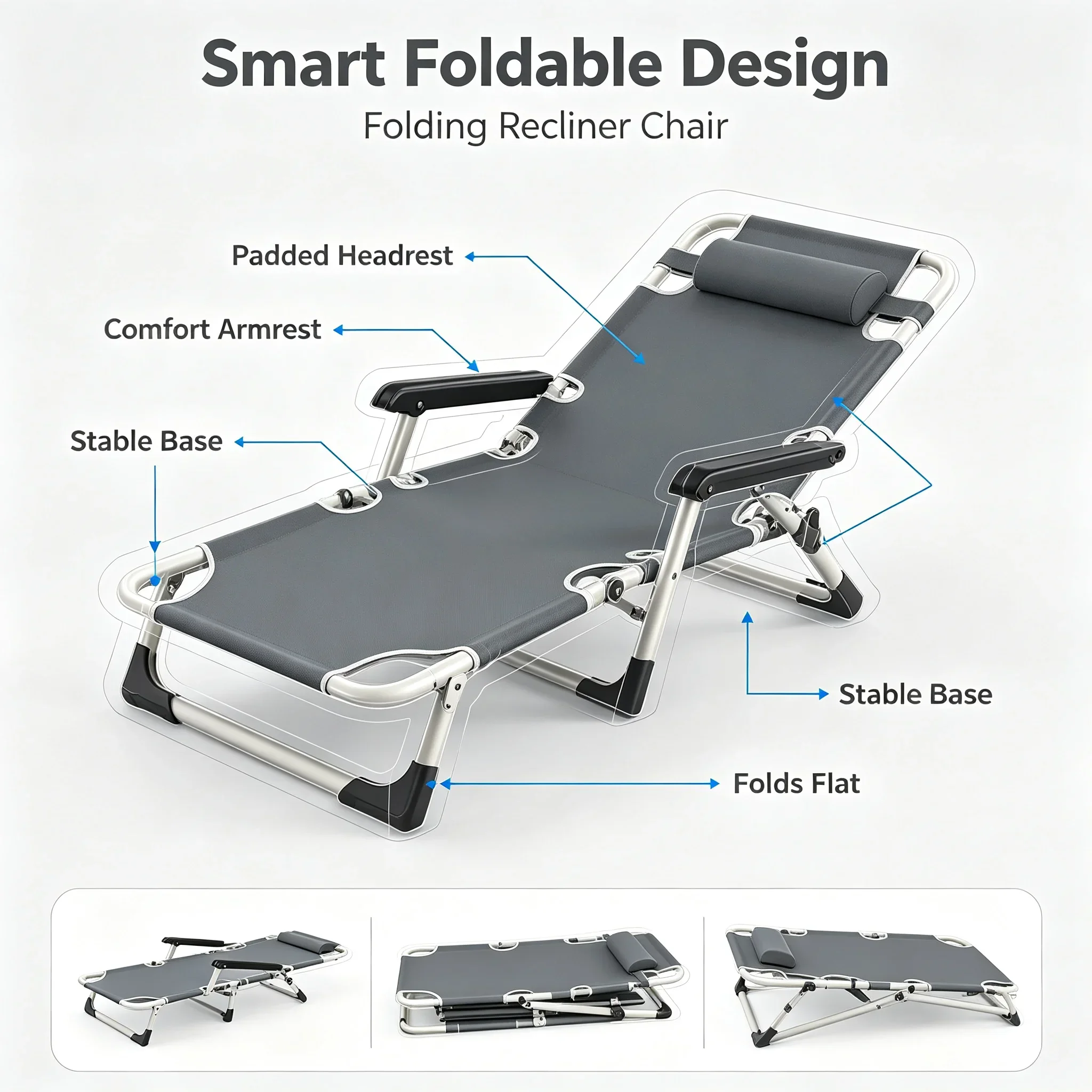 Office Lunch Nap Folding Loung - Outdoor Camping Recliner review and price