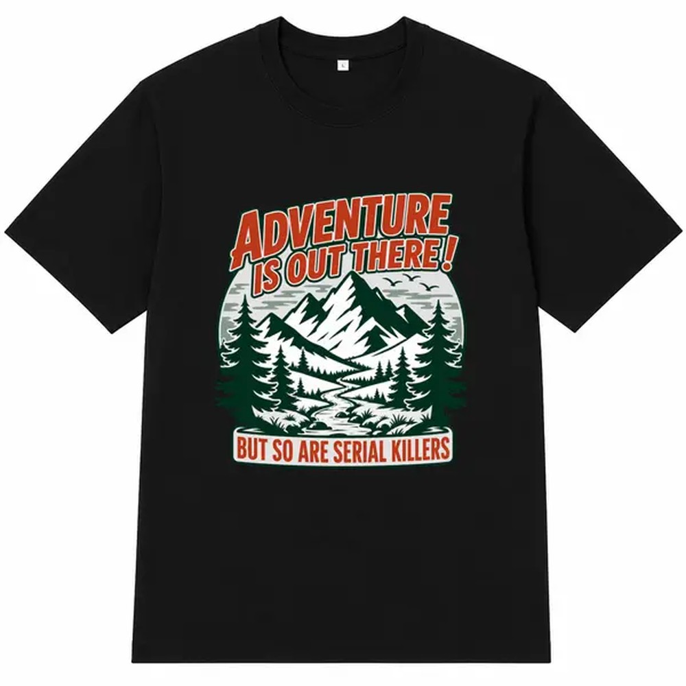 Outdoor Adventure Letter Print - Outdoor Camping Outfit review and price