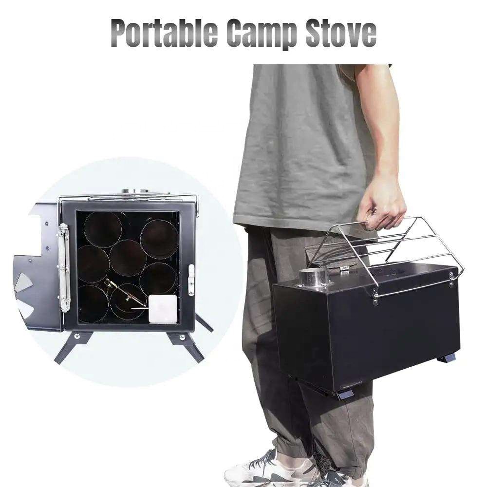 Portable Outdoor Stainless Ste - Outdoor Camping Wood Burning Stove review and price