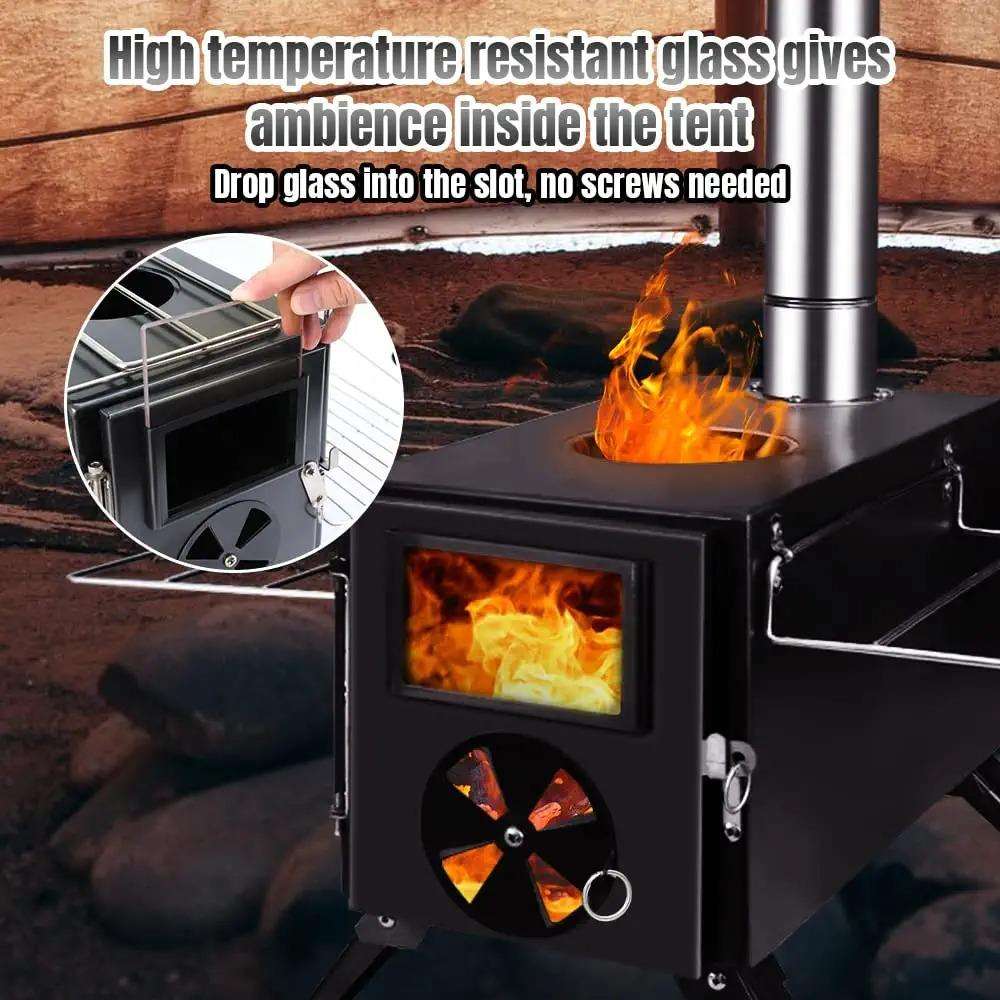 Portable Outdoor Stainless Ste - Outdoor Camping Wood Burning Stove review and price