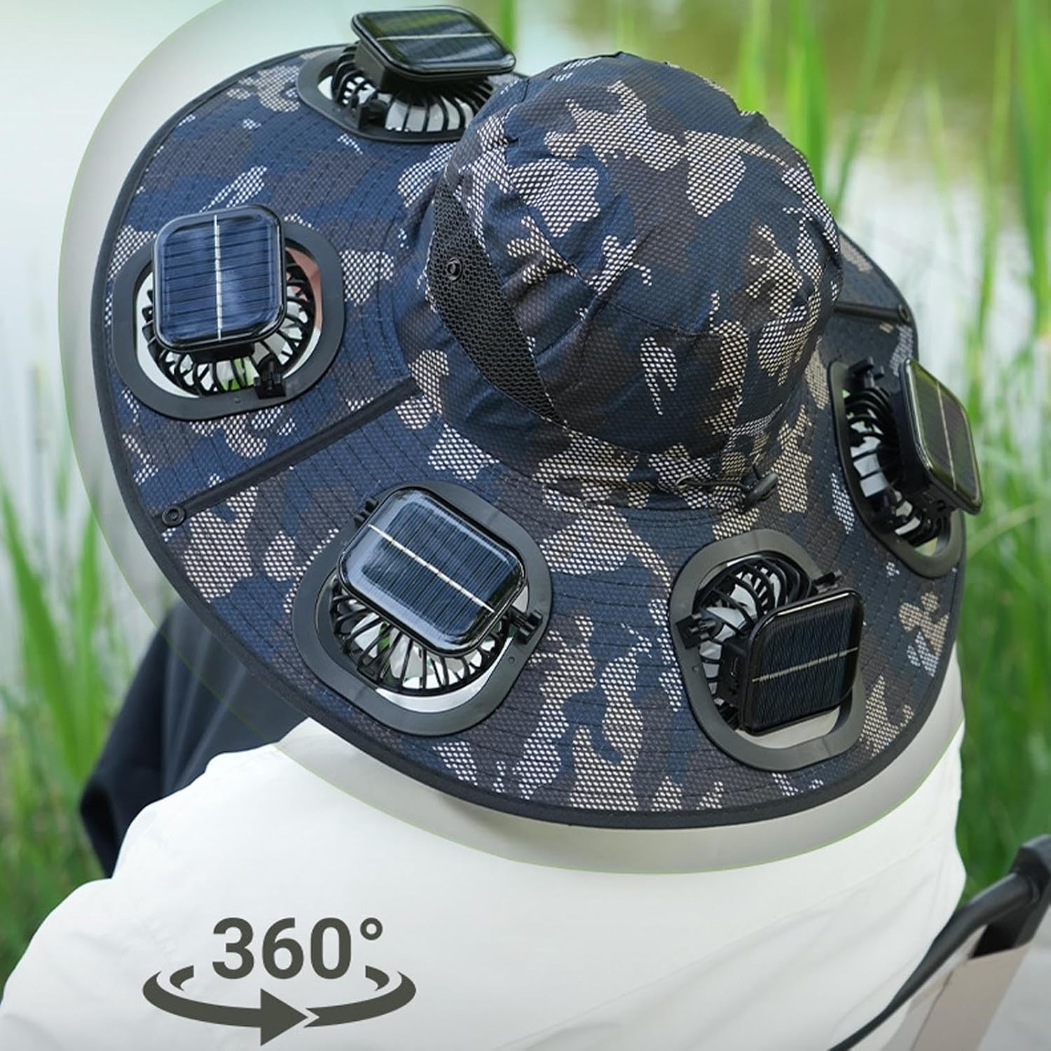 Hot 6 Fans Solar Fan Hat Breat - Outdoor Camping Ventilator review and price