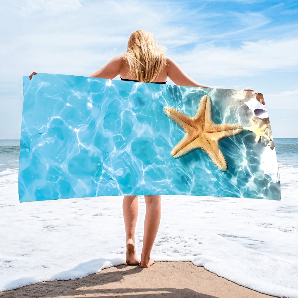 27.5x55inch Blue Ocean Jellyfi - Camp Towel Microfiber review and price