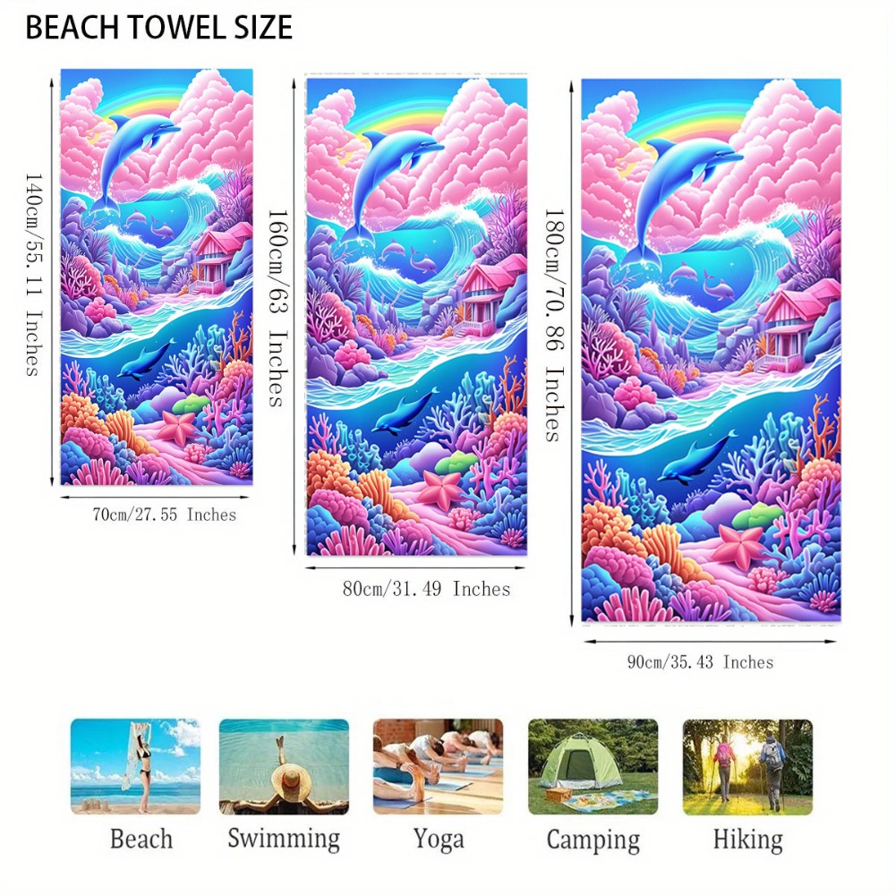 27.5x55inch Blue Ocean Jellyfi - Camp Towel Microfiber review and price