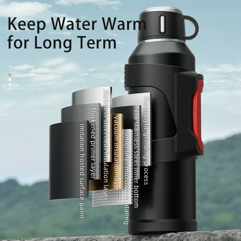 Stainless Steel Insulated Jug  - Outdoor Camping Water Filter review and price