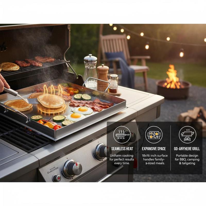 Universal Flat Top Griddle 18x - Outdoor Camping Kitchen review and price
