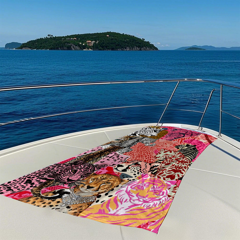 Pink Feline Collage Quick Dryi - Camp Towel Microfiber review and price