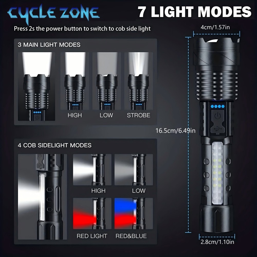 XHP50 Flashlight Zoomable Flas - Outdoor Camping Zone review and price