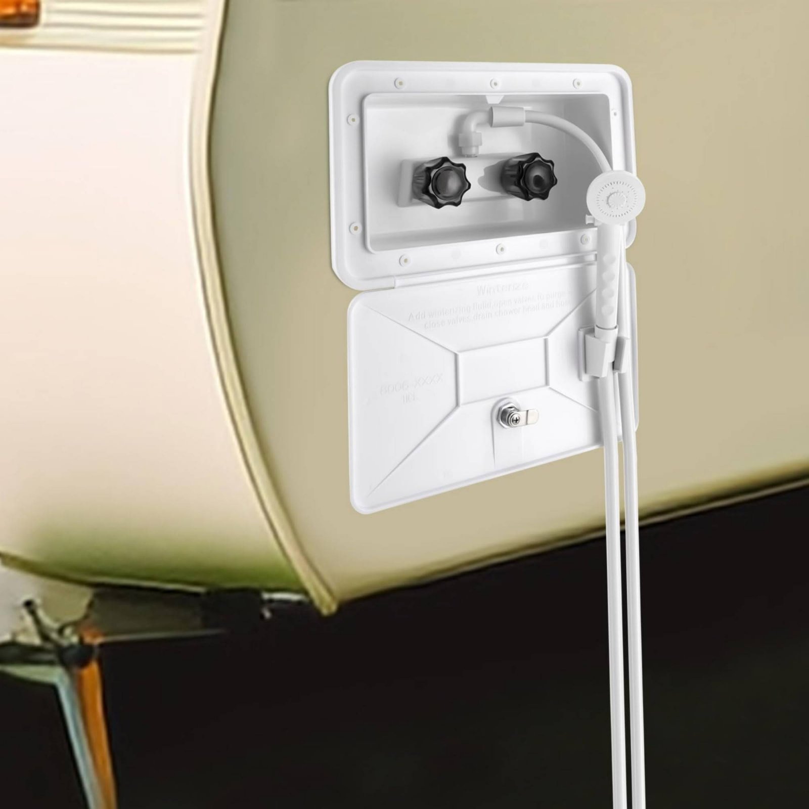 RV Exterior Shower Box Compact - Outdoor Camping Gear review and price