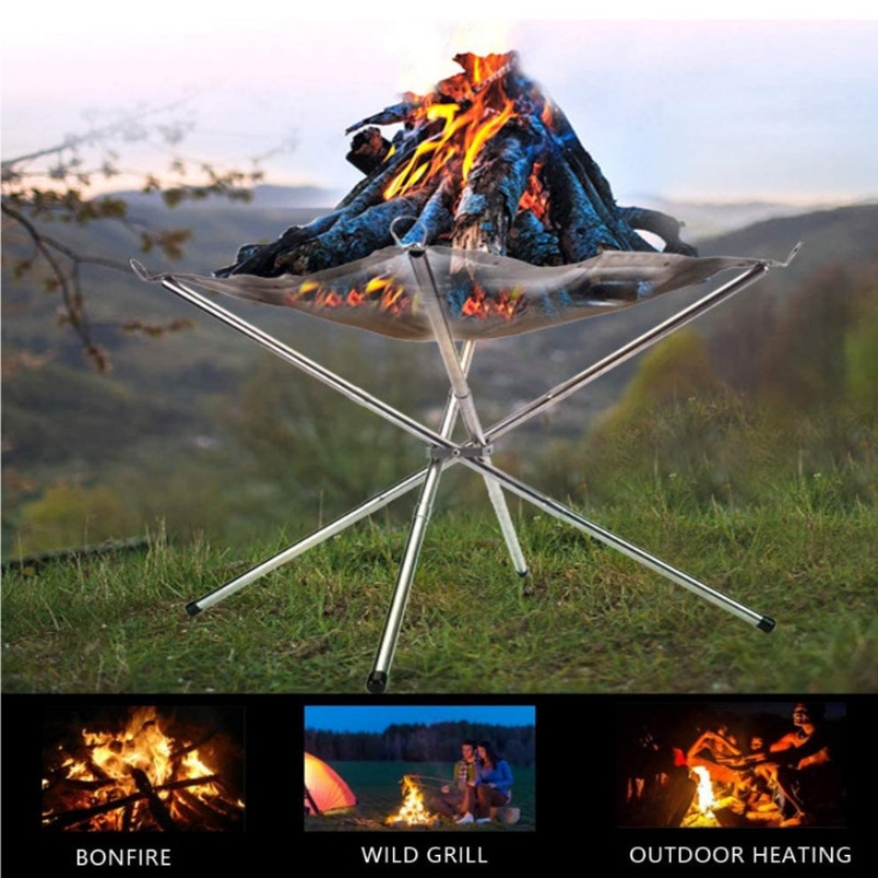 Outdoor BBQ Bonfire Rack Porta - Outdoor Camping Wood Burning Stove review and price