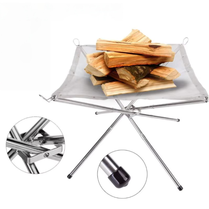 Outdoor BBQ Bonfire Rack Porta - Outdoor Camping Wood Burning Stove review and price