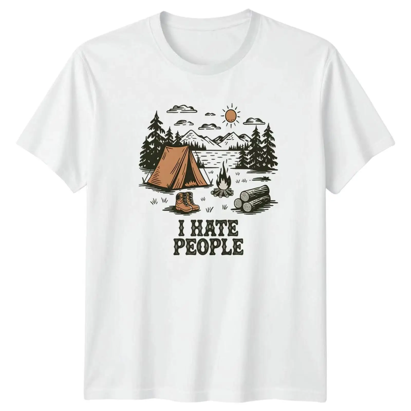I Hate People T Shirt Camping  - Outdoor Und Camping review and price