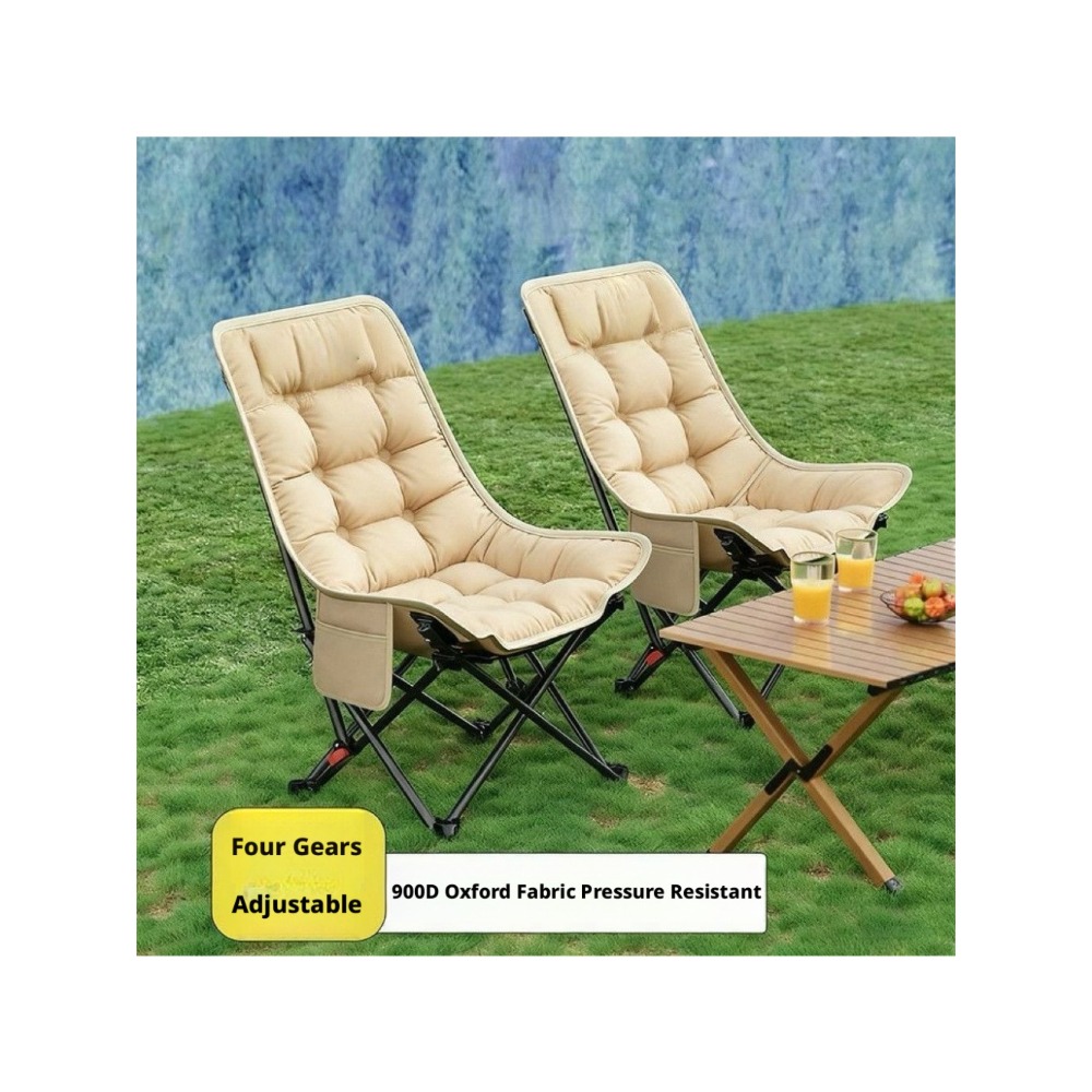 Thickened Cotton Outdoor Foldi - Outdoor Camping Recliner review and price