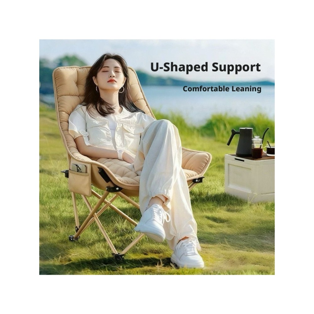 Thickened Cotton Outdoor Foldi - Outdoor Camping Recliner review and price