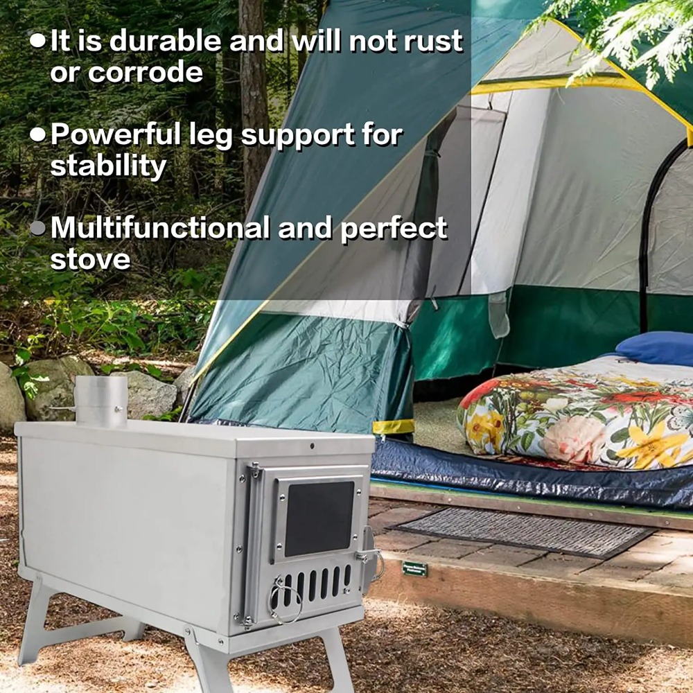 Outdoor Heater Tent Stove Port - Outdoor Camping Wood Burning Stove review and price