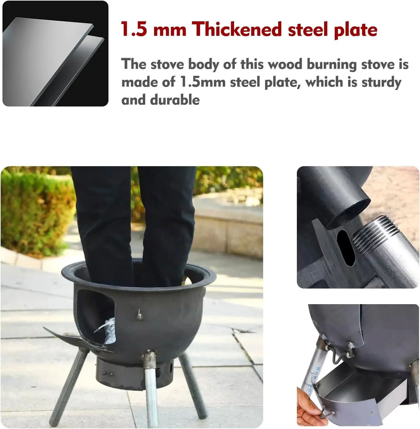 Multifunction Wood Burning Sto - Outdoor Camping Wood Burning Stove review and price