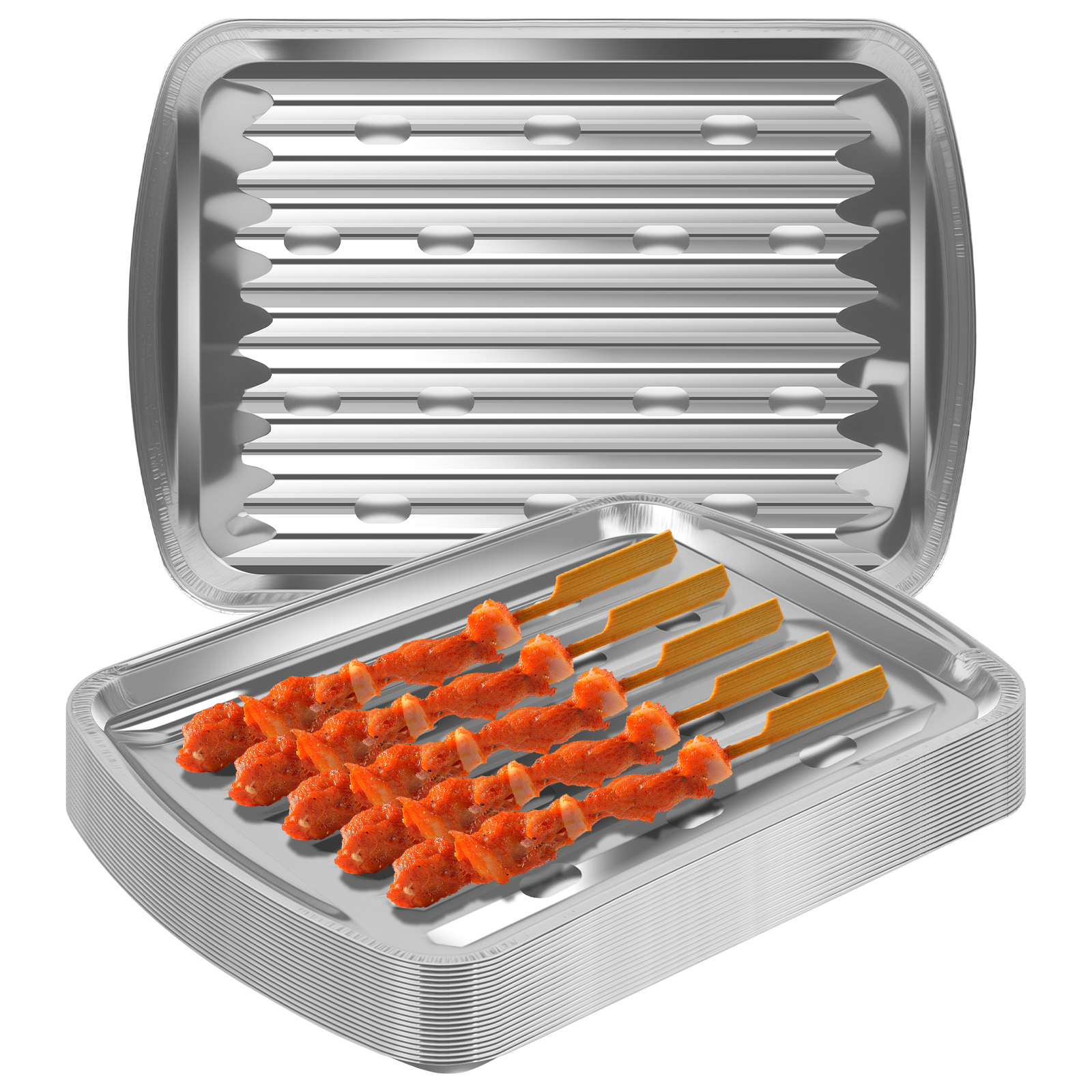 Aluminum Foil Trays Non-Stick  - Outdoor Camping Kitchen review and price