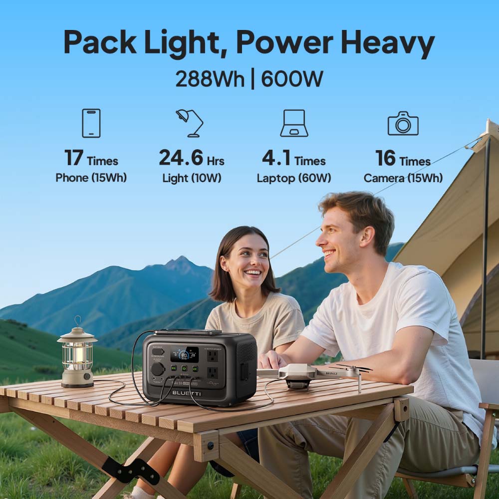 【Renew】BLUETTI Elite 30 V2 Por - Outdoor Camping Outfit review and price