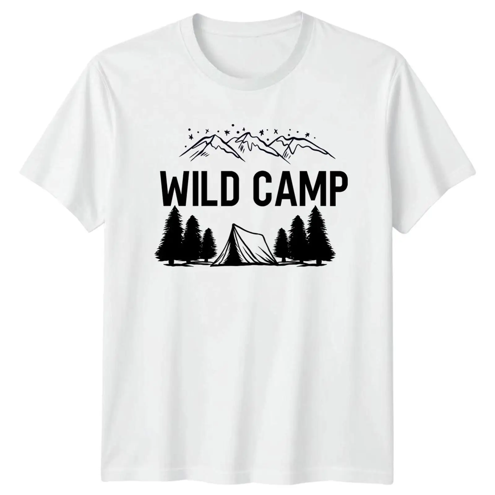 Wild Camp T Shirt Wandern Berg - Outdoor Und Camping review and price