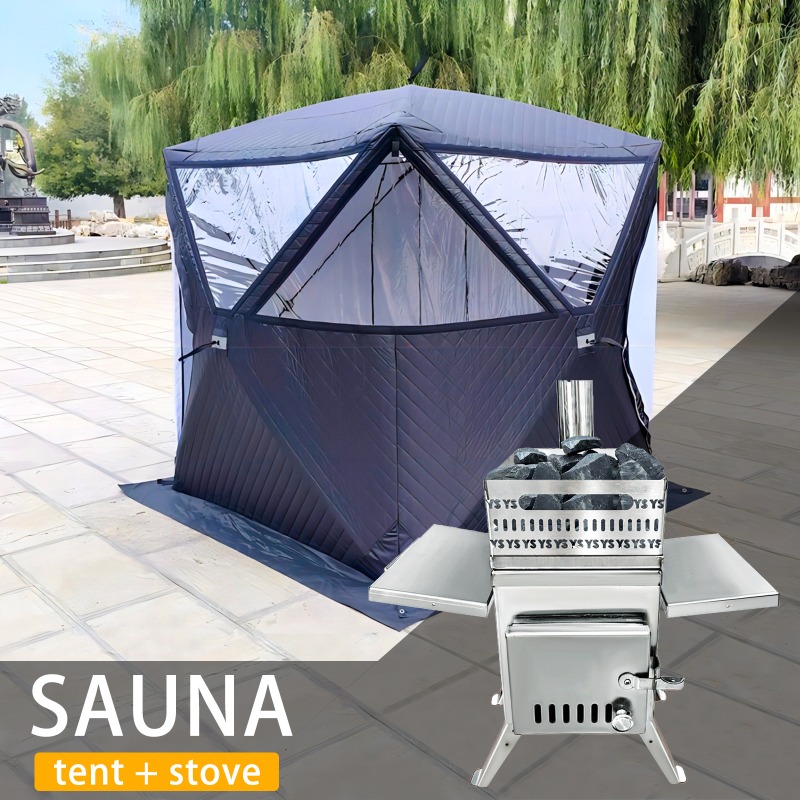Stainless Steel Sauna Stove fo - Outdoor Camping Wood Burning Stove review and price