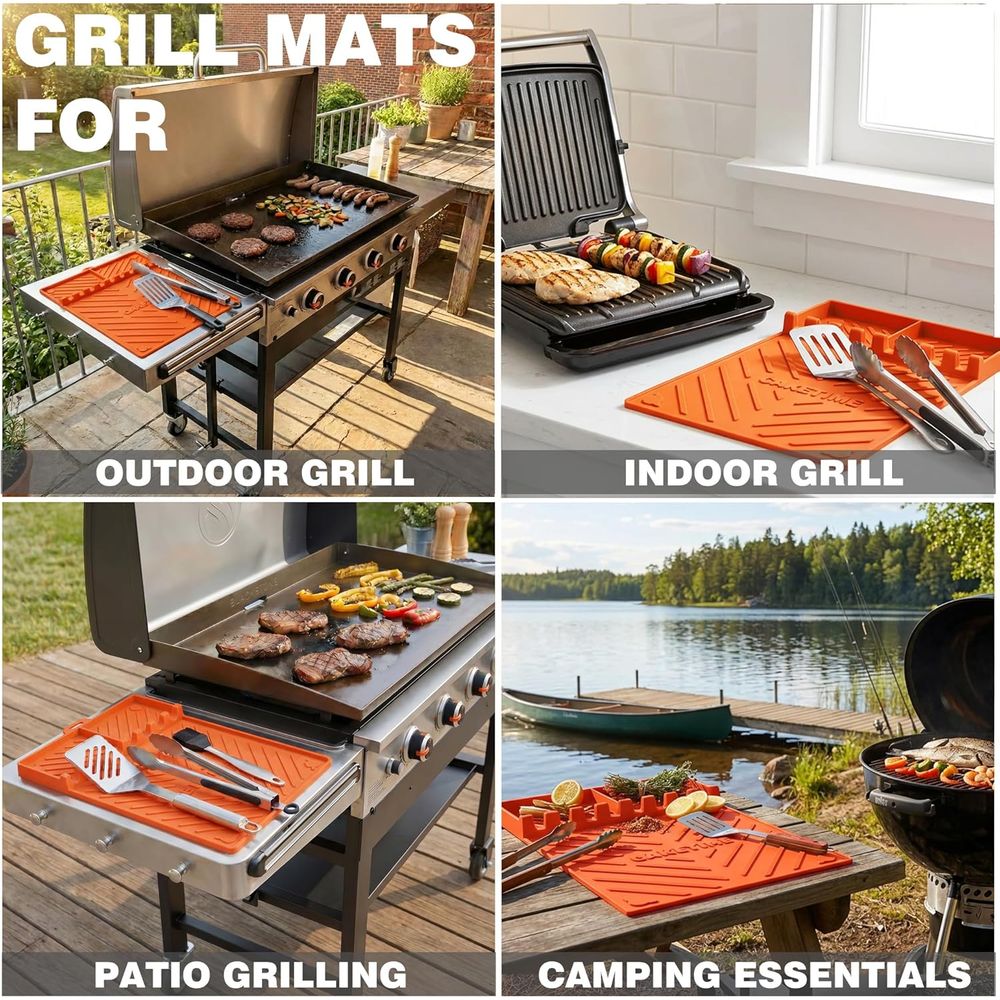 Silicone Grill Mats or Griddle - Outdoor Camping Kitchen review and price