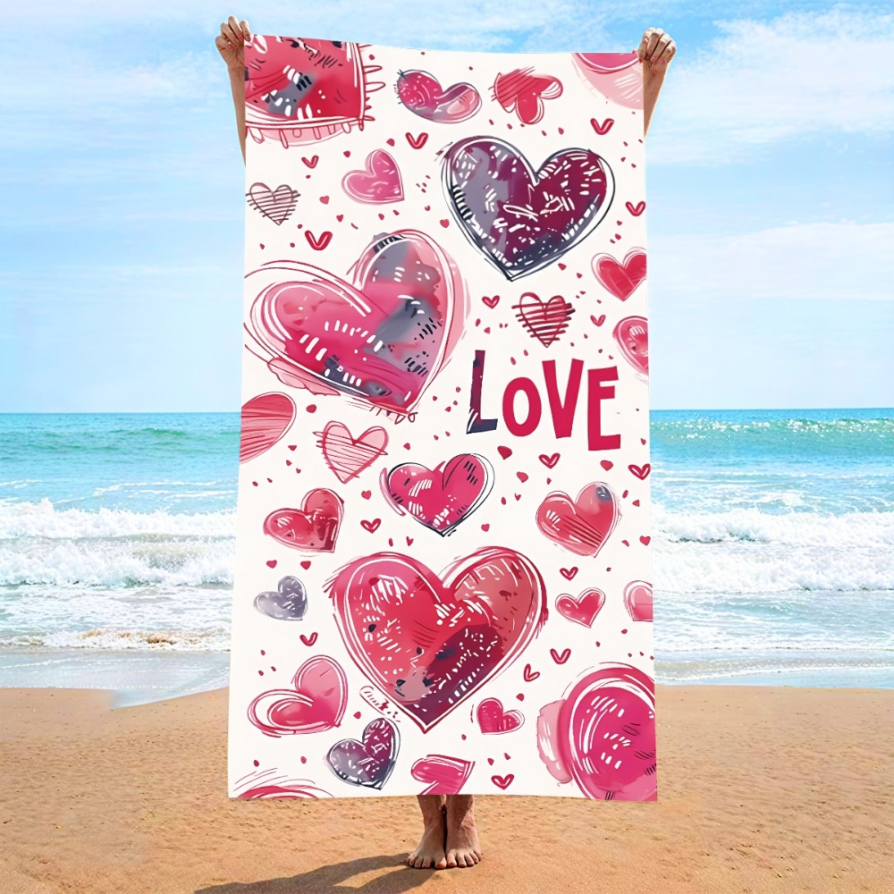 Heart Symbol Bath Towel 27x55i - Camp Towel Microfiber review and price