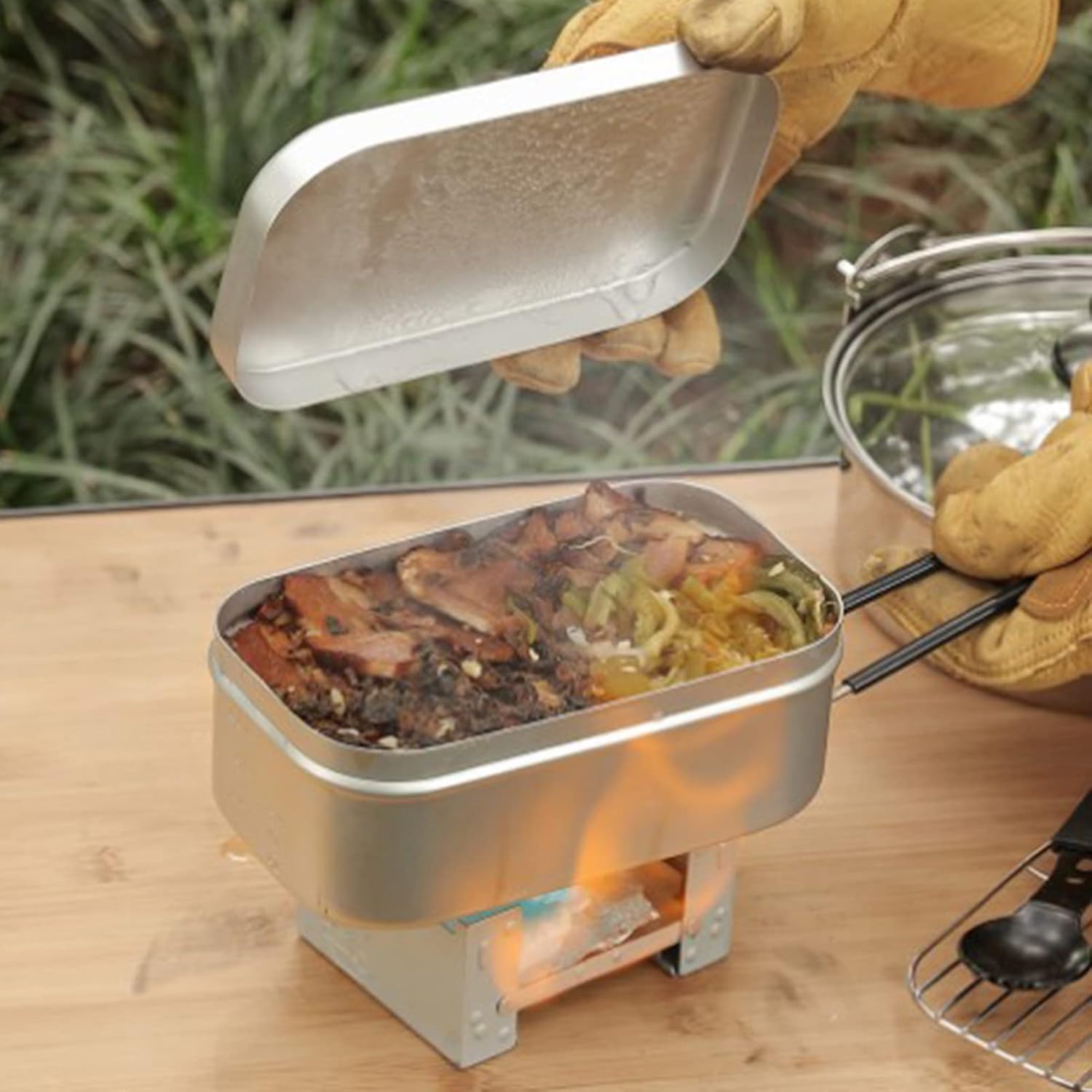 Foldable Bento Box Handle, Lun - Outdoor Camping Outfit review and price