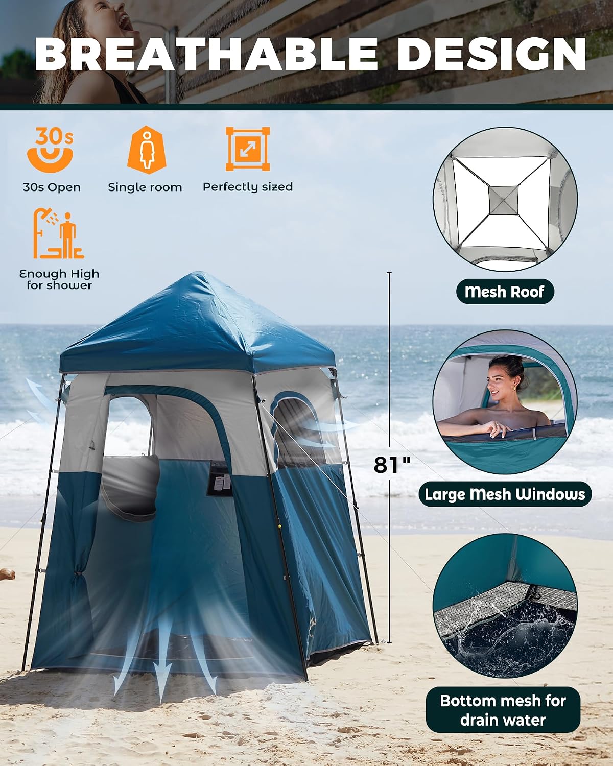 Portable Privacy Shower Tent,  - Outdoor Und Camping review and price