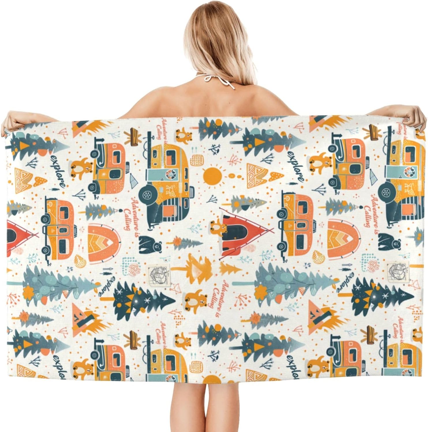 Camping Adventure Beach Towel  - Camp Towel Microfiber review and price
