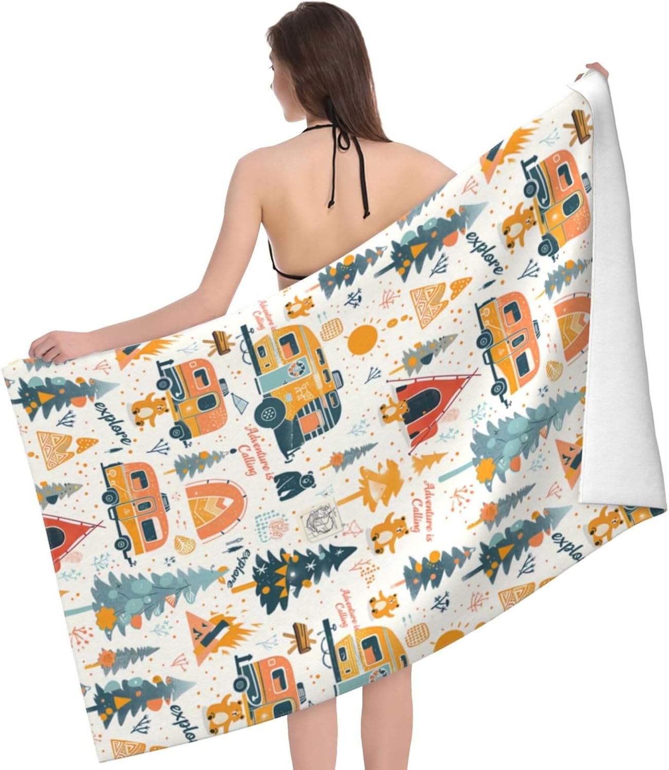 Camping Adventure Beach Towel  - Camp Towel Microfiber review and price
