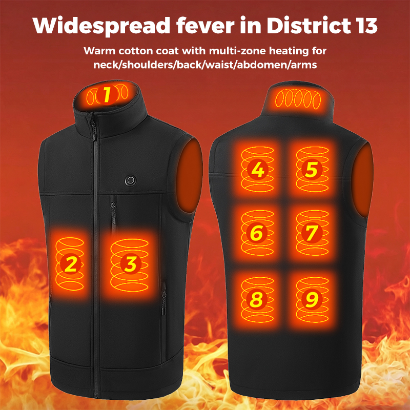 9 Zone Heated Vest Unisex USB  - Outdoor Camping Zone review and price